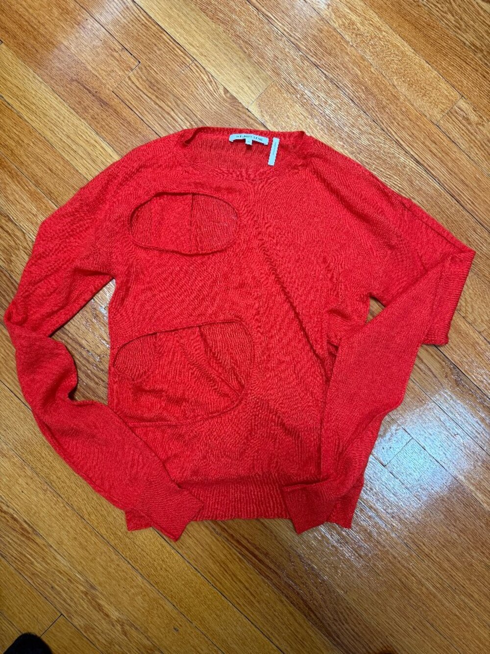 HELMUT LANG sexy sweater cutouts